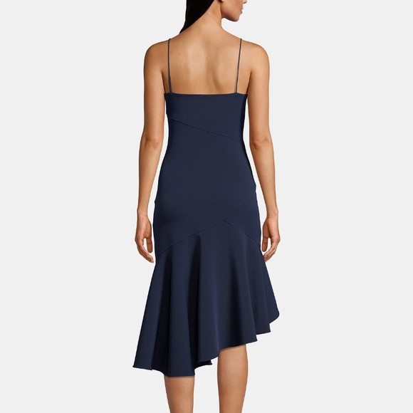 Xscape Asymmetrical ruffle bodycon dress - Picture 2 of 4